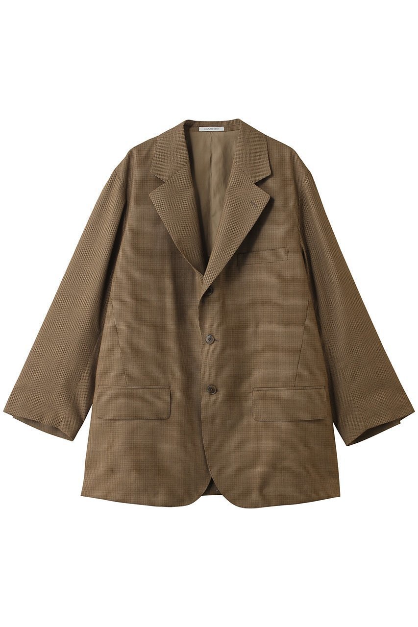 【エリオポール/heliopole】の【COUTURE D ADAM】SINGLE GUNCLUB CHECK BIGジャケット インテリア・キッズ・メンズ・レディースファッション・服の通販 founy(ファニー) 　ファッション　Fashion　レディースファッション　Fashion for Women　アウター　Coat / Outerwear Collection　レディースジャケット・軽アウター　Jackets　ジャケット　Jacket, Outerwear　チェック　Check, Plaid, Tartan　ビッグ　Big, Oversized　モダン　Modern, Contemporary　モカブラウン|ID: prp329100004909149 ipo3291000000036773874