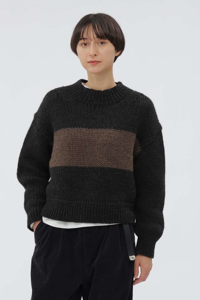 【マーガレットハウエル/MARGARET HOWELL】のNATURAL SPUN WOOL KNITWEAR インテリア・キッズ・メンズ・レディースファッション・服の通販 founy(ファニー) https://founy.com/ ファッション Fashion レディースファッション Fashion for Women トップス・カットソー Cut & Sew Tops ニット Knit Tops & Sweaters カジュアルプルオーバー・ニットトップス Pullovers & Knit Tops / Casual Pullovers コンパクト Compact, Small Size ストライプ Stripe, Striped Pattern ハンド Hand, Handmade バランス Balance, Style Balance |ID: prp329100004909160 ipo3291000000036773996