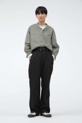 【マーガレットハウエル/MARGARET HOWELL】のCANTON LIGHT DENIM BLACK 人気、トレンドファッション・服の通販 founy(ファニー) ファッション Fashion レディースファッション Fashion for Women パンツ Pants & Trousers デニムパンツ・ジーンズ・美脚デニム Denim Jeans & Pants ジーンズ Jeans, Denim Pants デニム Denim, Jeans Material ネップ Nepp, Slub Yarn バランス Balance, Style Balance パッチ Patch, Appliqué フィット Fit, Slim Fit フロント Front, Front Design ベーシック Basic, Essential ポケット Pocket, Pocket Detail リラックス Relax, Relaxed Fit ワーク Workwear, Utility Style |ID:prp329100004909171