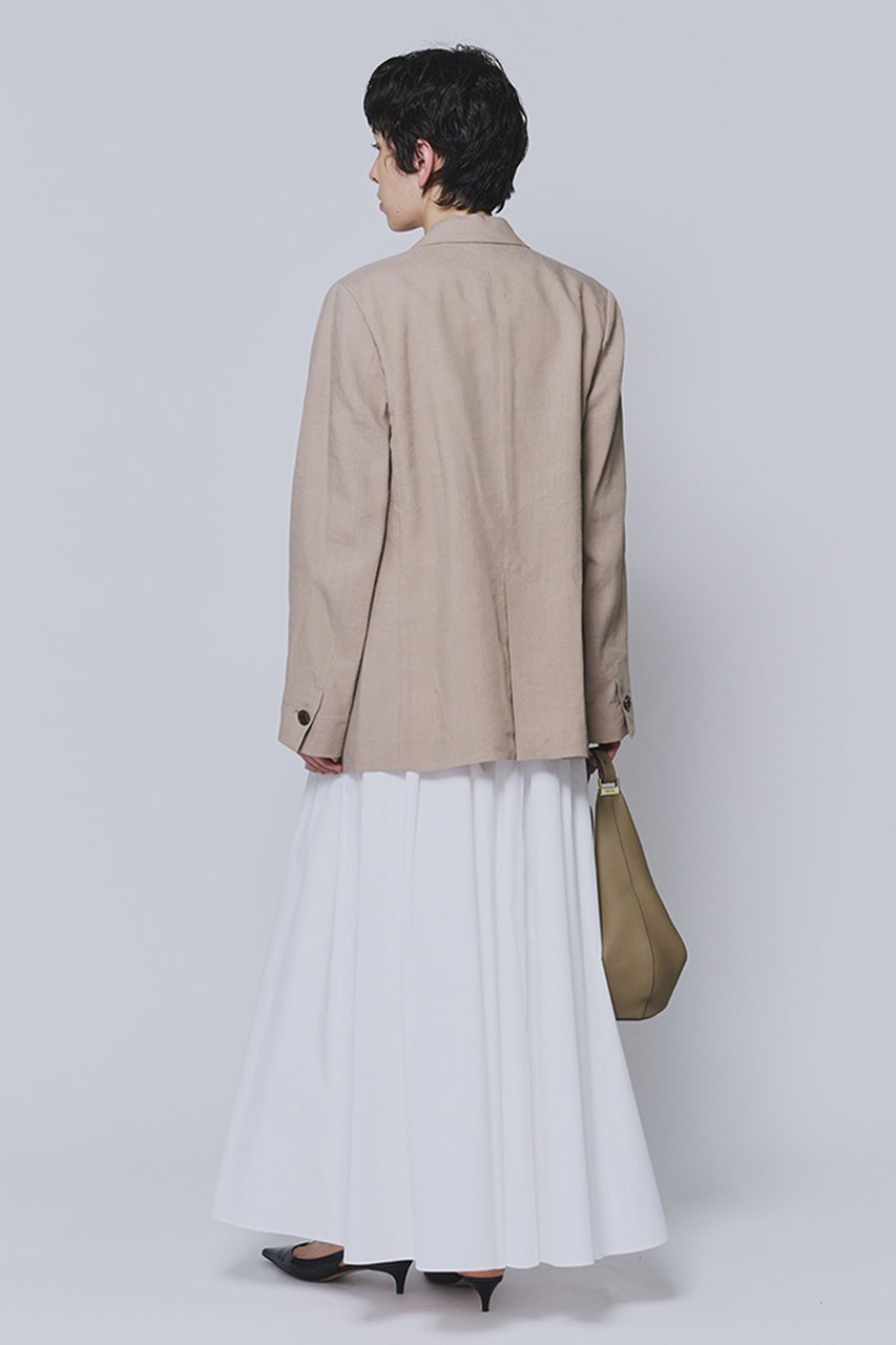 【プルミエ アロンディスモン/1er Arrondissement】のタイプライターギャザーマキシスカート 人気、トレンドファッション・服の通販 founy(ファニー) 　ファッション　Fashion　レディースファッション　Fashion for Women　スカート　Skirts　ロングスカート　Long Skirts / Maxi & Midi Skirts　ギャザー　Gathered, Ruffled　タイプライター　Typewriter Fabric, Crisp Cotton　ダウン　Down, Puffer　マキシ　Maxi, Full Length　ロング　Long, Long-Length　新作・新入荷　New Arrivals / New In　other-4|ID: prp329100004909193 ipo3291000000036774272