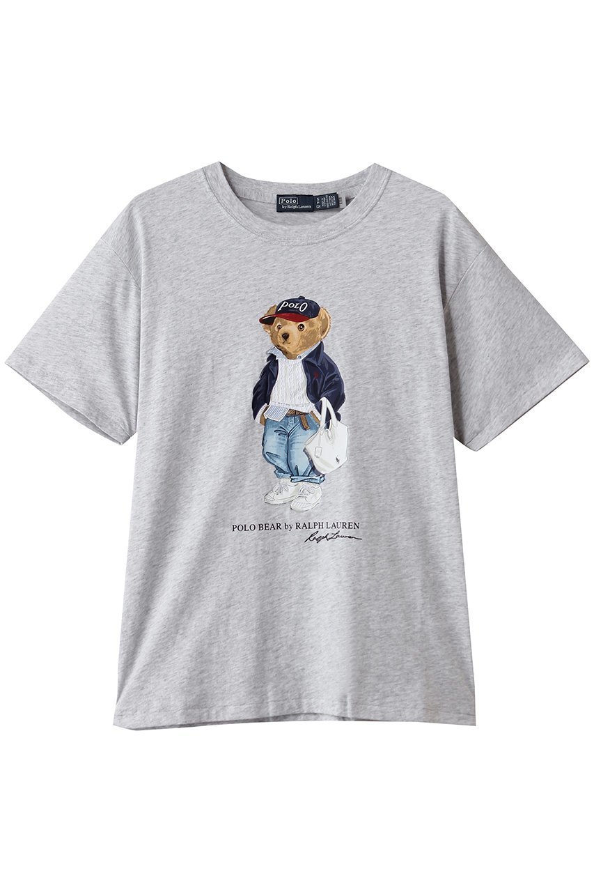 【ラルフローレン/RALPH LAUREN】の【POLO RALPH LAUREN】Polo ベア コットン ジャージー Tシャツ インテリア・キッズ・メンズ・レディースファッション・服の通販 founy(ファニー) 　ファッション　Fashion　レディースファッション　Fashion for Women　トップス・カットソー　Cut & Sew Tops　シャツ・ブラウス・オフィスカジュアル　Elegant Blouses & Button-Ups　ロングTシャツ・Tシャツ　Longline T-Shirts & Tees　カットソー・ベーシックTシャツ　Cut-and-Sewn Tops / Stretch Tees & Basics　ショート　Short, Short Length　シンプル　Simple, Minimal　ストレート　Straight, Straight Cut　スリーブ　Sleeve, Long Sleeve / Short Sleeve　バランス　Balance, Style Balance　フィット　Fit, Slim Fit　フロント　Front, Front Design　プリント　Print, Printed Pattern　ボトム　Bottoms, Lower Wear　ワイド　Wide, Wide Fit　人気　Popular, Best Seller　グレー|ID: prp329100004909243 ipo3291000000036774718