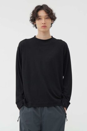 【その他のブランド/Other】のFINEGAUGE WASHABLE WOOL JERSEY TOP 人気、トレンドファッション・服の通販 founy(ファニー) ファッション Fashion レディースファッション Fashion for Women トップス・カットソー Cut & Sew Tops シャツ・ブラウス・オフィスカジュアル Elegant Blouses & Button-Ups ロングTシャツ・Tシャツ Longline T-Shirts & Tees カットソー・ベーシックTシャツ Cut-and-Sewn Tops / Stretch Tees & Basics コレクション Collection, Seasonal Line スリーブ Sleeve, Long Sleeve / Short Sleeve マーガレット Marguerite, Daisy Pattern ロング Long, Long-Length |ID:prp329100004909247