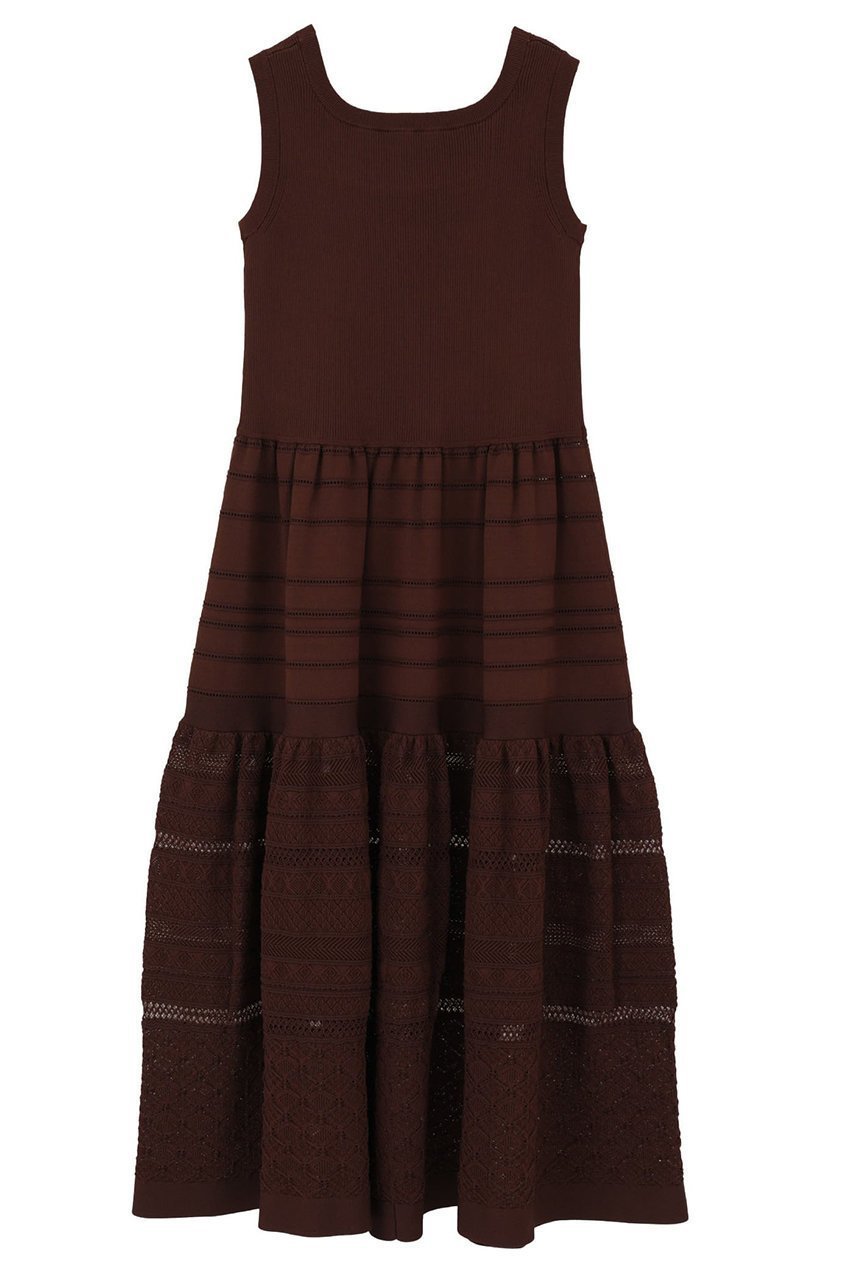 【マルティニーク/martinique】の【l heritage martinique】ニッティングレースワンピース 人気、トレンドファッション・服の通販 founy(ファニー) 　ファッション　Fashion　レディースファッション　Fashion for Women　ワンピース　Dresses　チュニック　Tunic Tops & Dresses　おすすめ　Recommended / Our Picks　カーディガン　Cardigan, Knitwear　ジャケット　Jacket, Outerwear　チュニック　Tunic, Long Top　ティアード　Tiered, Tiered Style　レース　Lace, Lace Fabric　ロング　Long, Long-Length　other-2|ID: prp329100004909255 ipo3291000000036774854