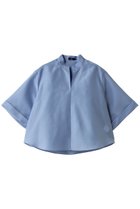【エムフィル/M Fil】のオーガンジー クロップドブラウス 人気、トレンドファッション・服の通販 founy(ファニー) ファッション Fashion レディースファッション Fashion for Women トップス・カットソー Cut & Sew Tops シャツ・ブラウス・オフィスカジュアル Elegant Blouses & Button-Ups オーガンジー Organza Fabric カフス Cuff Design ショート Short, Short Length シンプル Simple, Minimal スキッパー Skipper, Open Collar スリーブ Sleeve, Long Sleeve / Short Sleeve thumbnail サックスブルー|ID: prp329100004909261 ipo3291000000036774904