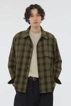 【マーガレット ハウエル/MARGARET HOWELL / MEN】のGRAPHIC YARN DYED WOOL COTTON SHIRT カーキ|ID: prp329100004909266 ipo3291000000036774947