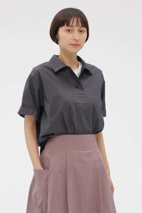 【マーガレットハウエル/MARGARET HOWELL】 COMPACT COTTON POPLIN SHIRT人気、トレンドファッション・服の通販 founy(ファニー) ファッション Fashion レディースファッション Fashion for Women トップス・カットソー Cut & Sew Tops シャツ・ブラウス・オフィスカジュアル Elegant Blouses & Button-Ups ショート Short, Short Length スリット Slit, Slit Detail スリーブ Sleeve, Long Sleeve / Short Sleeve 新作・新入荷 New Arrivals / New In |ID:prp329100004909272