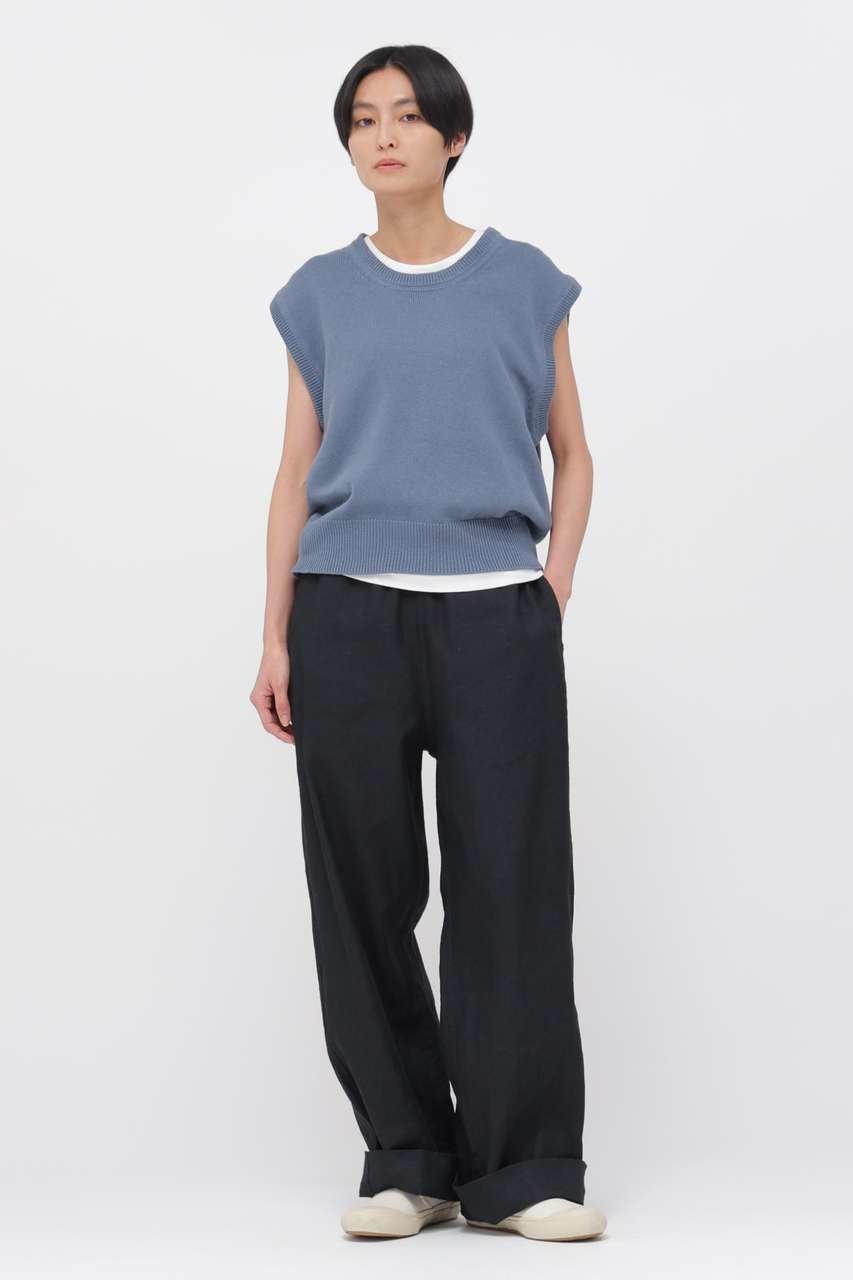 【マーガレットハウエル/MARGARET HOWELL】のBELGIAN LINEN COTTON KNITWEAR 人気、トレンドファッション・服の通販 founy(ファニー) ファッション Fashion レディースファッション Fashion for Women トップス・カットソー Cut & Sew Tops ニット Knit Tops & Sweaters カジュアルプルオーバー・ニットトップス Pullovers & Knit Tops / Casual Pullovers カットソー Cut and Sewn Top シンプル Simple, Minimal ベスト Vest, Waistcoat リネン Linen, Linen Fabric エレガント 上品 Elegant other-4|ID: prp329100004909306 ipo3291000000036813485