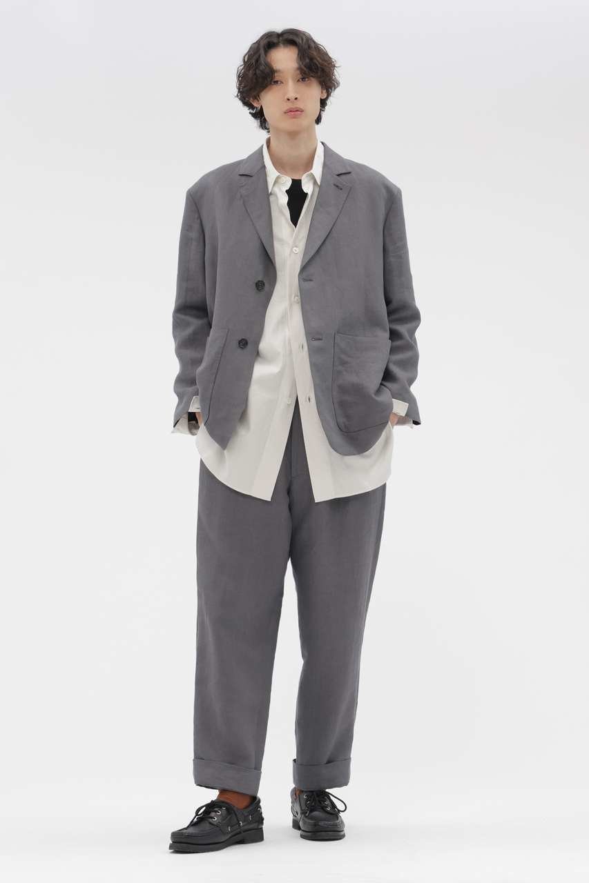 【その他のブランド/Other】のCOMPACT LINEN TWILL TROUSERS 人気、トレンドファッション・服の通販 founy(ファニー) 　ファッション　Fashion　レディースファッション　Fashion for Women　パンツ　Pants & Trousers　おすすめ　Recommended / Our Picks　セットアップ　Set-Up, Coordinated Outfit　バランス　Balance, Style Balance　プリーツ　Pleats, Pleated　ベーシック　Basic, Essential　ボトム　Bottoms, Lower Wear　リネン　Linen, Linen Fabric　other-5|ID: prp329100004909321 ipo3291000000036775463