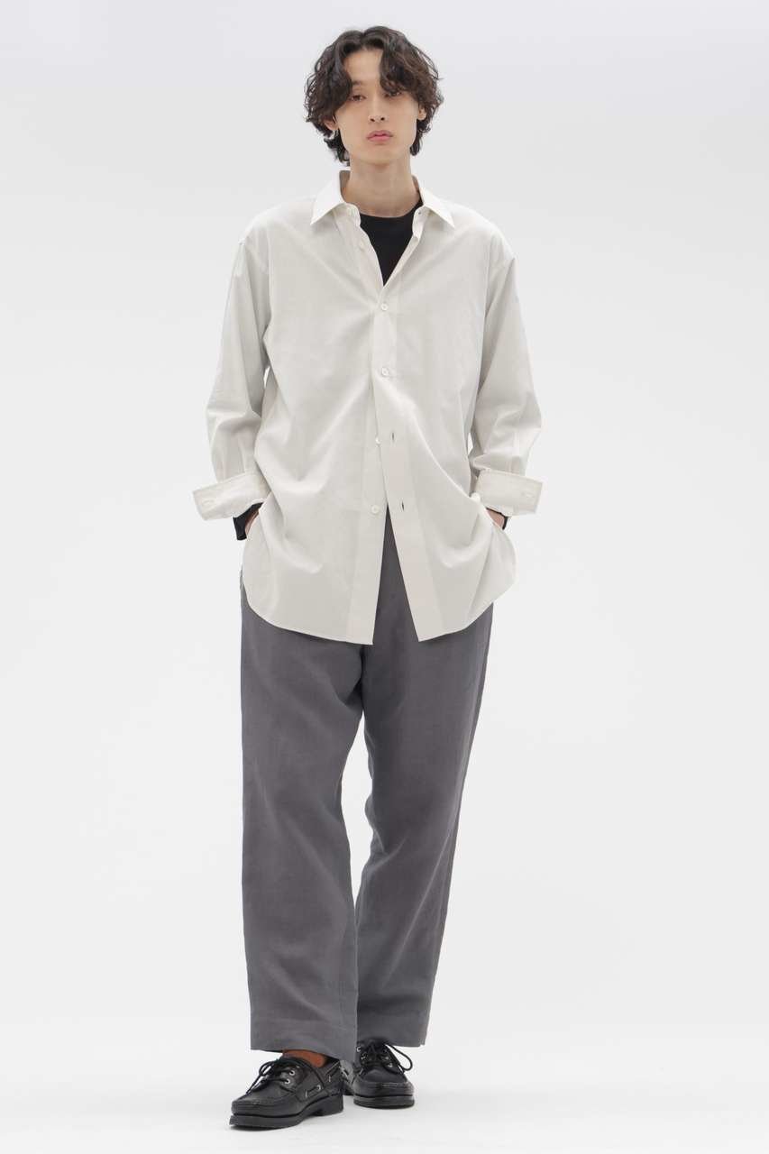 【その他のブランド/Other】のCOMPACT LINEN TWILL TROUSERS 人気、トレンドファッション・服の通販 founy(ファニー) 　ファッション　Fashion　レディースファッション　Fashion for Women　パンツ　Pants & Trousers　おすすめ　Recommended / Our Picks　セットアップ　Set-Up, Coordinated Outfit　バランス　Balance, Style Balance　プリーツ　Pleats, Pleated　ベーシック　Basic, Essential　ボトム　Bottoms, Lower Wear　リネン　Linen, Linen Fabric　other-6|ID: prp329100004909321 ipo3291000000036775465