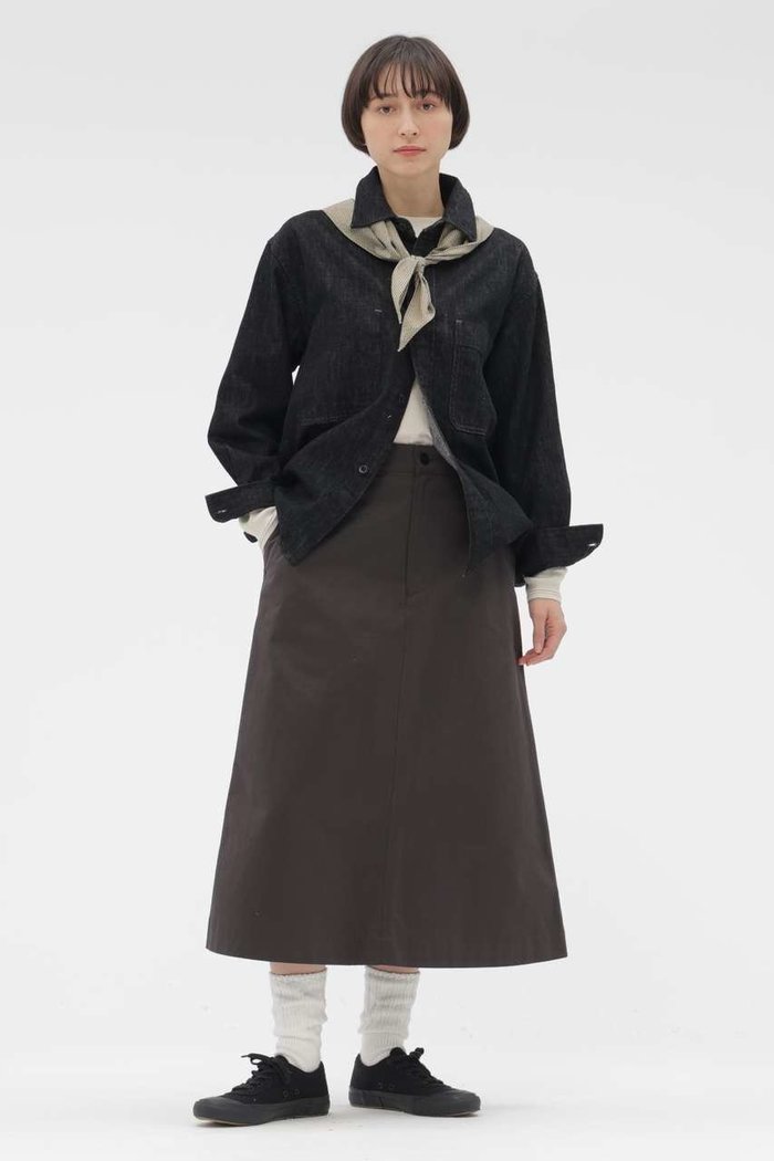 【マーガレットハウエル/MARGARET HOWELL】のWASHED CHINO COTTON SKIRT インテリア・キッズ・メンズ・レディースファッション・服の通販 founy(ファニー) https://founy.com/ ファッション Fashion レディースファッション Fashion for Women スカート Skirts エレガント 上品 Elegant |ID: prp329100004909341 ipo3291000000036775646