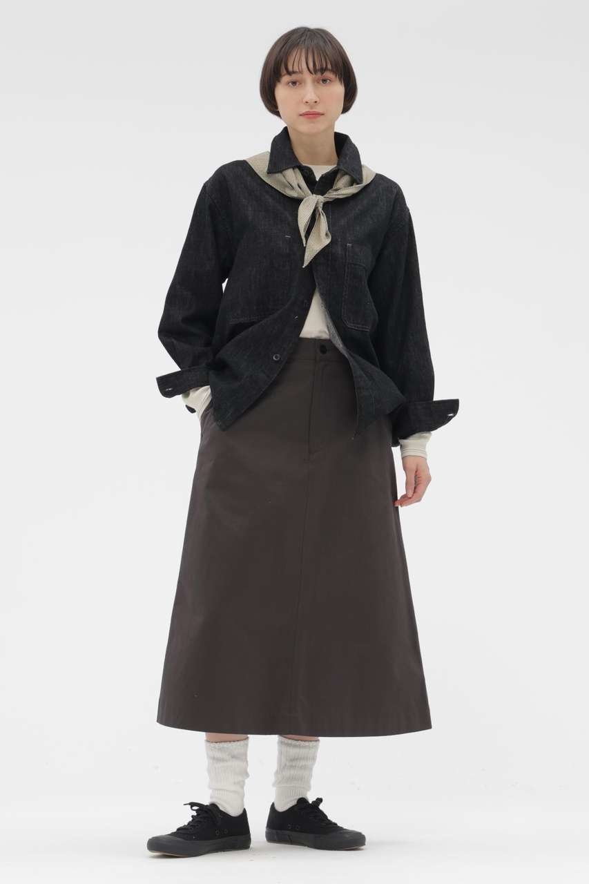 【マーガレットハウエル/MARGARET HOWELL】のWASHED CHINO COTTON SKIRT 人気、トレンドファッション・服の通販 founy(ファニー) ファッション Fashion レディースファッション Fashion for Women スカート Skirts エレガント 上品 Elegant other-1|ID: prp329100004909341 ipo3291000000036775646