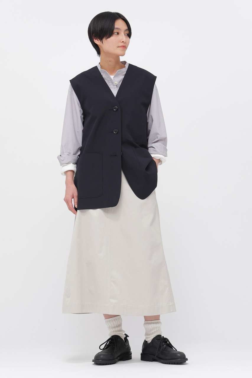 【マーガレットハウエル/MARGARET HOWELL】のWASHED CHINO COTTON SKIRT インテリア・キッズ・メンズ・レディースファッション・服の通販 founy(ファニー) ファッション Fashion レディースファッション Fashion for Women スカート Skirts エレガント 上品 Elegant ホワイト|ID: prp329100004909341 ipo3291000000036775650