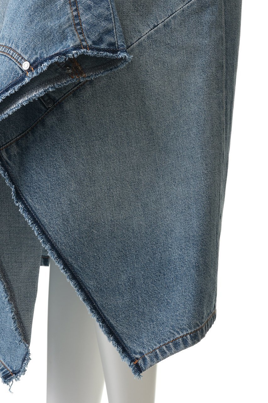 【ステラ マッカートニー/STELLA McCARTNEY】のデコンストラクテッドデニムスカート 人気、トレンドファッション・服の通販 founy(ファニー) 　ファッション　Fashion　レディースファッション　Fashion for Women　スカート　Skirts　デニムスカート・カジュアルスカート　Denim Skirts　デニム　Denim, Jeans Material　パッチワーク　Patchwork, Mixed Fabric　フロント　Front, Front Design　定番　Standard, Basic Item　other-7|ID: prp329100004909343 ipo3291000000036775687