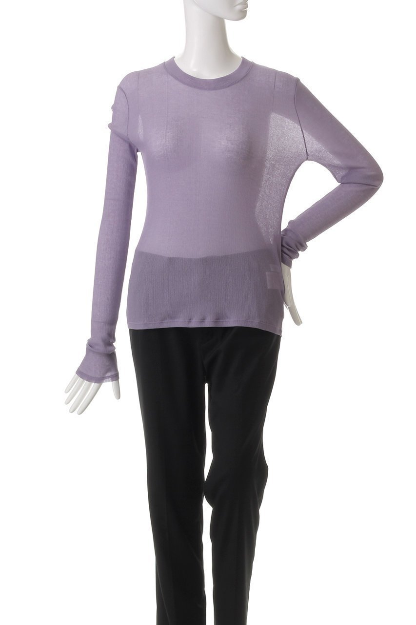 【スタニングルアー/STUNNING LURE】のシアーテレコロングTシャツ 人気、トレンドファッション・服の通販 founy(ファニー) 　ファッション　Fashion　レディースファッション　Fashion for Women　トップス・カットソー　Cut & Sew Tops　シャツ・ブラウス・オフィスカジュアル　Elegant Blouses & Button-Ups　ロングTシャツ・Tシャツ　Longline T-Shirts & Tees　カットソー・ベーシックTシャツ　Cut-and-Sewn Tops / Stretch Tees & Basics　おすすめ　Recommended / Our Picks　インナー　Innerwear　コンパクト　Compact, Small Size　シアー　Sheer, See-Through　ショート　Short, Short Length　シンプル　Simple, Minimal　スリーブ　Sleeve, Long Sleeve / Short Sleeve　長袖　Long Sleeve, Full Sleeve　other-2|ID: prp329100004909348 ipo3291000000036775721