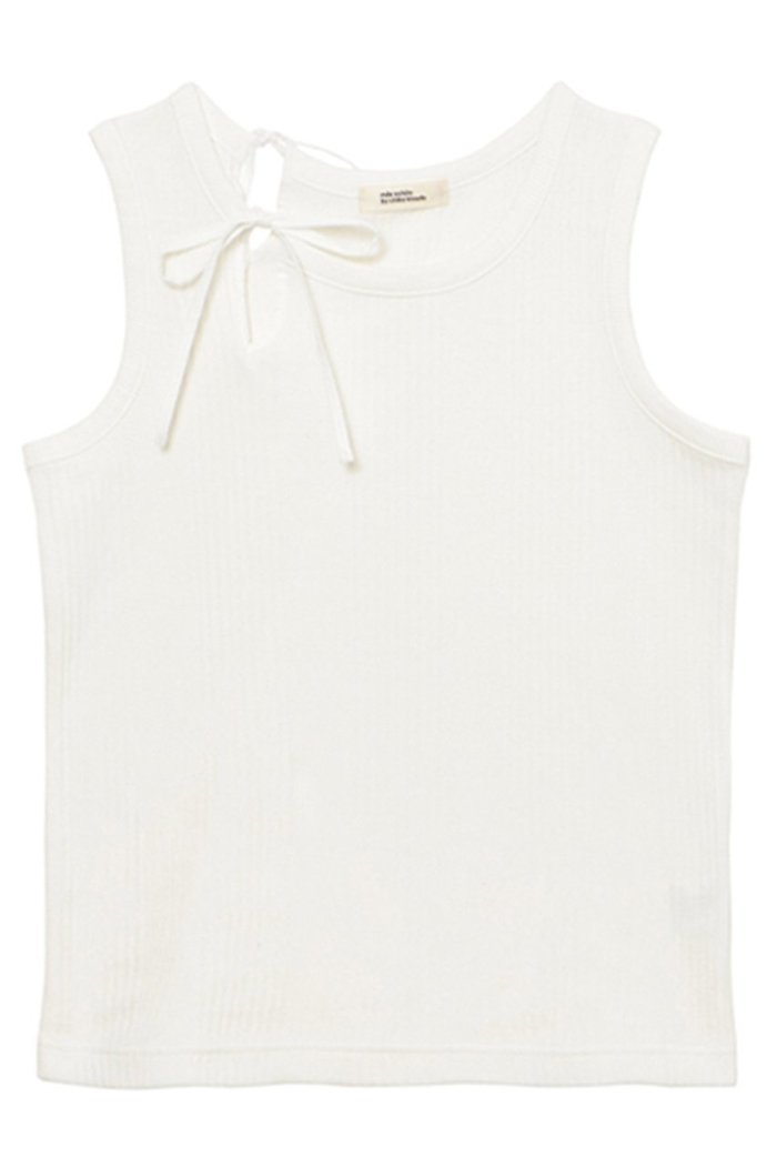 【ミラ ショーン バイ チカ キサダ/mila schon by chika kisada】のスリットリボンタンクトップ インテリア・キッズ・メンズ・レディースファッション・服の通販 founy(ファニー) https://founy.com/ ファッション Fashion レディースファッション Fashion for Women トップス・カットソー Cut & Sew Tops キャミソール&ノースリーブ Camisoles & Sleeveless Tops シャツ・ブラウス・オフィスカジュアル Elegant Blouses & Button-Ups ロングTシャツ・Tシャツ Longline T-Shirts & Tees カットソー・ベーシックTシャツ Cut-and-Sewn Tops / Stretch Tees & Basics インナー Innerwear キャミソール Camisole, Spaghetti Strap Top シンプル Simple, Minimal スリット Slit, Slit Detail タンク Tank Top, Sleeveless Top ボーダー Border, Stripe リボン Ribbon, Bow 無地 Plain, Solid Color |ID: prp329100004909355 ipo3291000000036775777