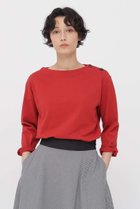【マーガレットハウエル/MARGARET HOWELL】のTOUGH COTTON JERSEY TOP 人気、トレンドファッション・服の通販 founy(ファニー) ファッション Fashion レディースファッション Fashion for Women トップス・カットソー Cut & Sew Tops シャツ・ブラウス・オフィスカジュアル Elegant Blouses & Button-Ups ロングTシャツ・Tシャツ Longline T-Shirts & Tees カットソー・ベーシックTシャツ Cut-and-Sewn Tops / Stretch Tees & Basics ショルダー Shoulder, Shoulder Strap スリーブ Sleeve, Long Sleeve / Short Sleeve バランス Balance, Style Balance ロング Long, Long-Length thumbnail レッド|ID: prp329100004909359 ipo3291000000036775804