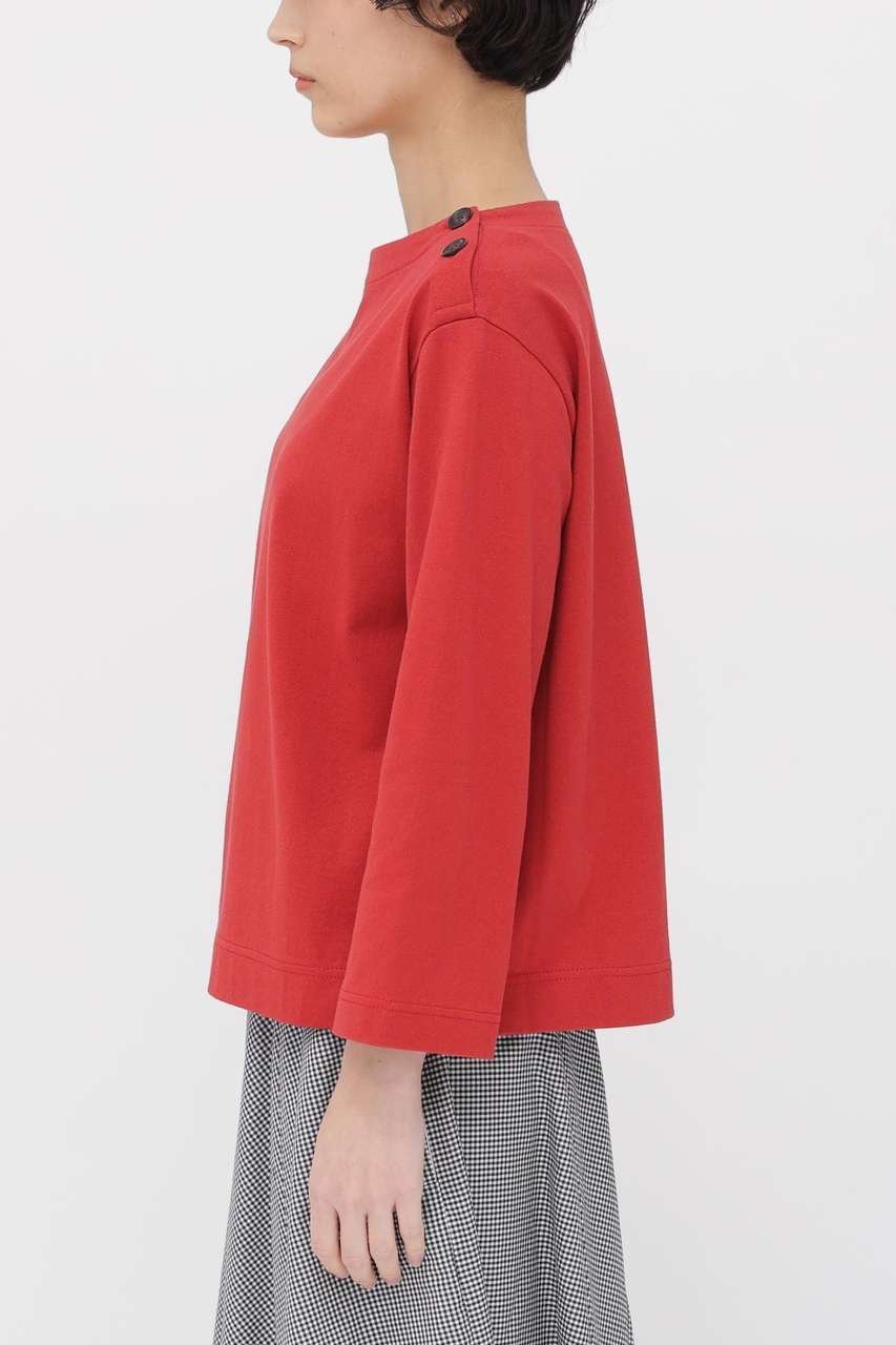 【マーガレットハウエル/MARGARET HOWELL】のTOUGH COTTON JERSEY TOP 人気、トレンドファッション・服の通販 founy(ファニー) 　ファッション　Fashion　レディースファッション　Fashion for Women　トップス・カットソー　Cut & Sew Tops　シャツ・ブラウス・オフィスカジュアル　Elegant Blouses & Button-Ups　ロングTシャツ・Tシャツ　Longline T-Shirts & Tees　カットソー・ベーシックTシャツ　Cut-and-Sewn Tops / Stretch Tees & Basics　ショルダー　Shoulder, Shoulder Strap　スリーブ　Sleeve, Long Sleeve / Short Sleeve　バランス　Balance, Style Balance　ロング　Long, Long-Length　other-4|ID: prp329100004909359 ipo3291000000036775809