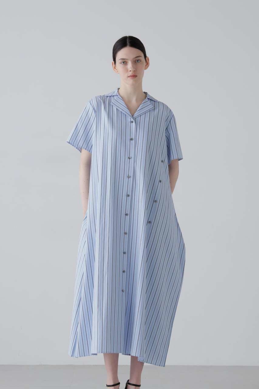 【アドーア/ADORE】のミックスストライプワンピース 人気、トレンドファッション・服の通販 founy(ファニー) 　ファッション　Fashion　レディースファッション　Fashion for Women　ワンピース　Dresses　チュニック　Tunic Tops & Dresses　カシュクール　Wrap Design　クラシカル　Classical, Vintage-Inspired　コンパクト　Compact, Small Size　ストライプ　Stripe, Striped Pattern　チュニック　Tunic, Long Top　トレンド　Trend, Trending Now　ビッグ　Big, Oversized　ロング　Long, Long-Length　新作・新入荷　New Arrivals / New In　other-4|ID: prp329100004909396 ipo3291000000036776125