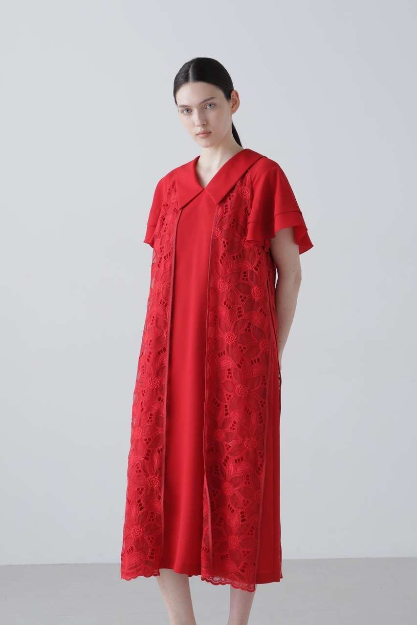 【アドーア/ADORE】のガーデンエンブロイダリーワンピース 人気、トレンドファッション・服の通販 founy(ファニー) 　ファッション　Fashion　レディースファッション　Fashion for Women　ワンピース　Dresses　チュニック　Tunic Tops & Dresses　オケージョン　Occasion Wear　オーガンジー　Organza Fabric　チュニック　Tunic, Long Top　ティアード　Tiered, Tiered Style　ドレス　Dress, One-Piece　フラット　Flat, Flat Shoes　新作・新入荷　New Arrivals / New In　other-2|ID: prp329100004909397 ipo3291000000036776133