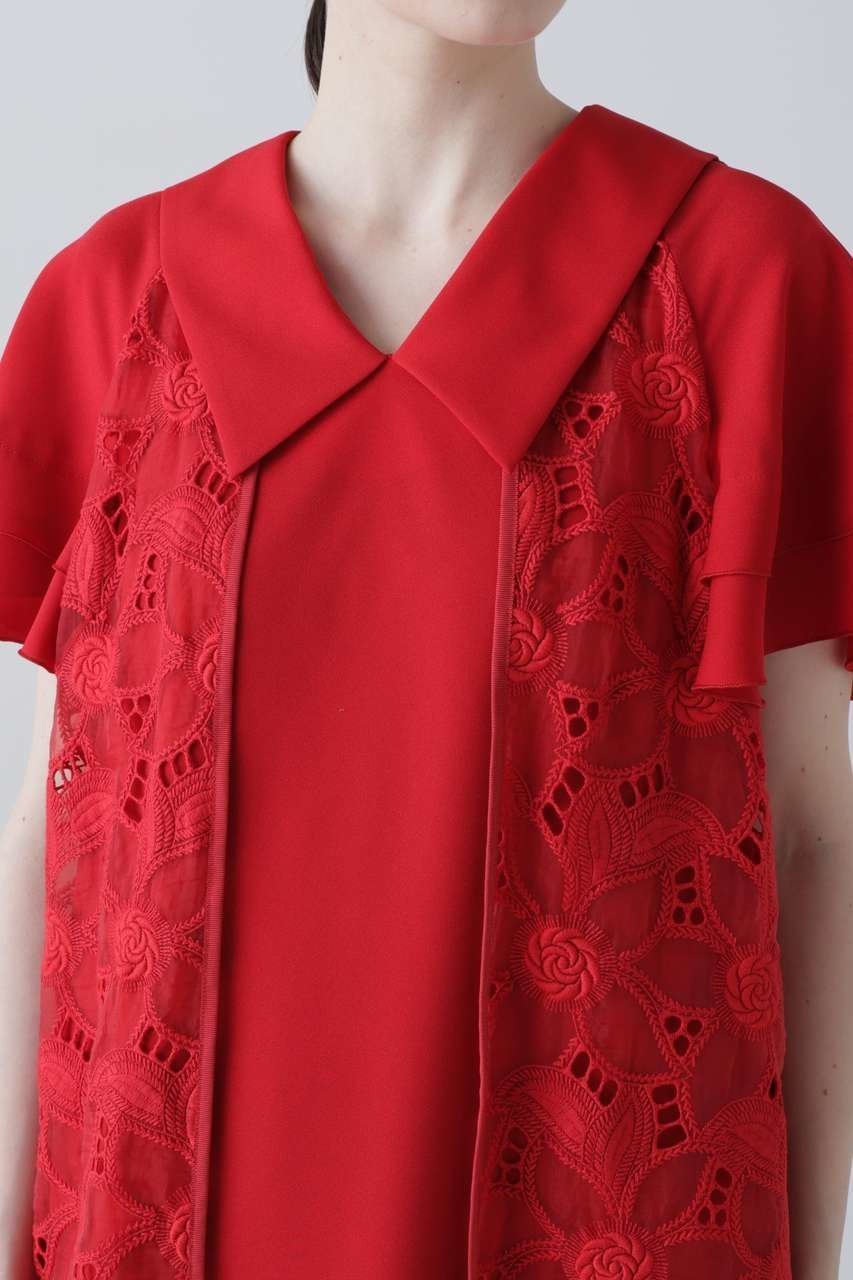 【アドーア/ADORE】のガーデンエンブロイダリーワンピース 人気、トレンドファッション・服の通販 founy(ファニー) 　ファッション　Fashion　レディースファッション　Fashion for Women　ワンピース　Dresses　チュニック　Tunic Tops & Dresses　オケージョン　Occasion Wear　オーガンジー　Organza Fabric　チュニック　Tunic, Long Top　ティアード　Tiered, Tiered Style　ドレス　Dress, One-Piece　フラット　Flat, Flat Shoes　新作・新入荷　New Arrivals / New In　other-5|ID: prp329100004909397 ipo3291000000036776136