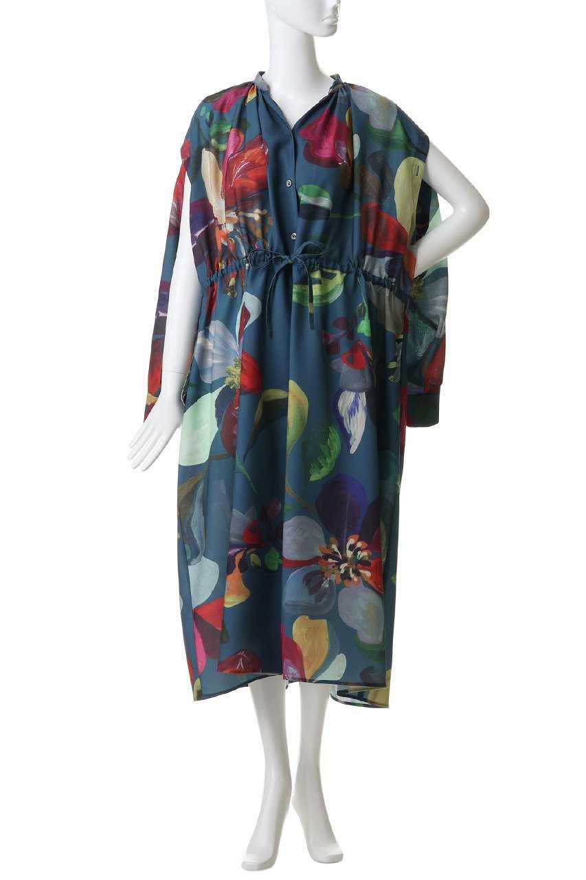 【その他のブランド/Other】のフラワーモチーフプリント ドレス 人気、トレンドファッション・服の通販 founy(ファニー) 　ファッション　Fashion　レディースファッション　Fashion for Women　ワンピース　Dresses　フォーマル・パーティードレス・結婚式用ドレス　Elegant & Casual Dresses　チュニック　Tunic Tops & Dresses　チュニック　Tunic, Long Top　デニム　Denim, Jeans Material　ドレス　Dress, One-Piece　ノースリーブ　Sleeveless, No-Sleeve　フラワー　Flower, Floral　フロント　Front, Front Design　プリント　Print, Printed Pattern　モチーフ　Motif, Design Theme　ロング　Long, Long-Length　夏　Summer　新作・新入荷　New Arrivals / New In　春　Spring　S/S・春夏　SS, Spring/Summer, Warm Season　other-6|ID: prp329100004909398 ipo3291000000036776148