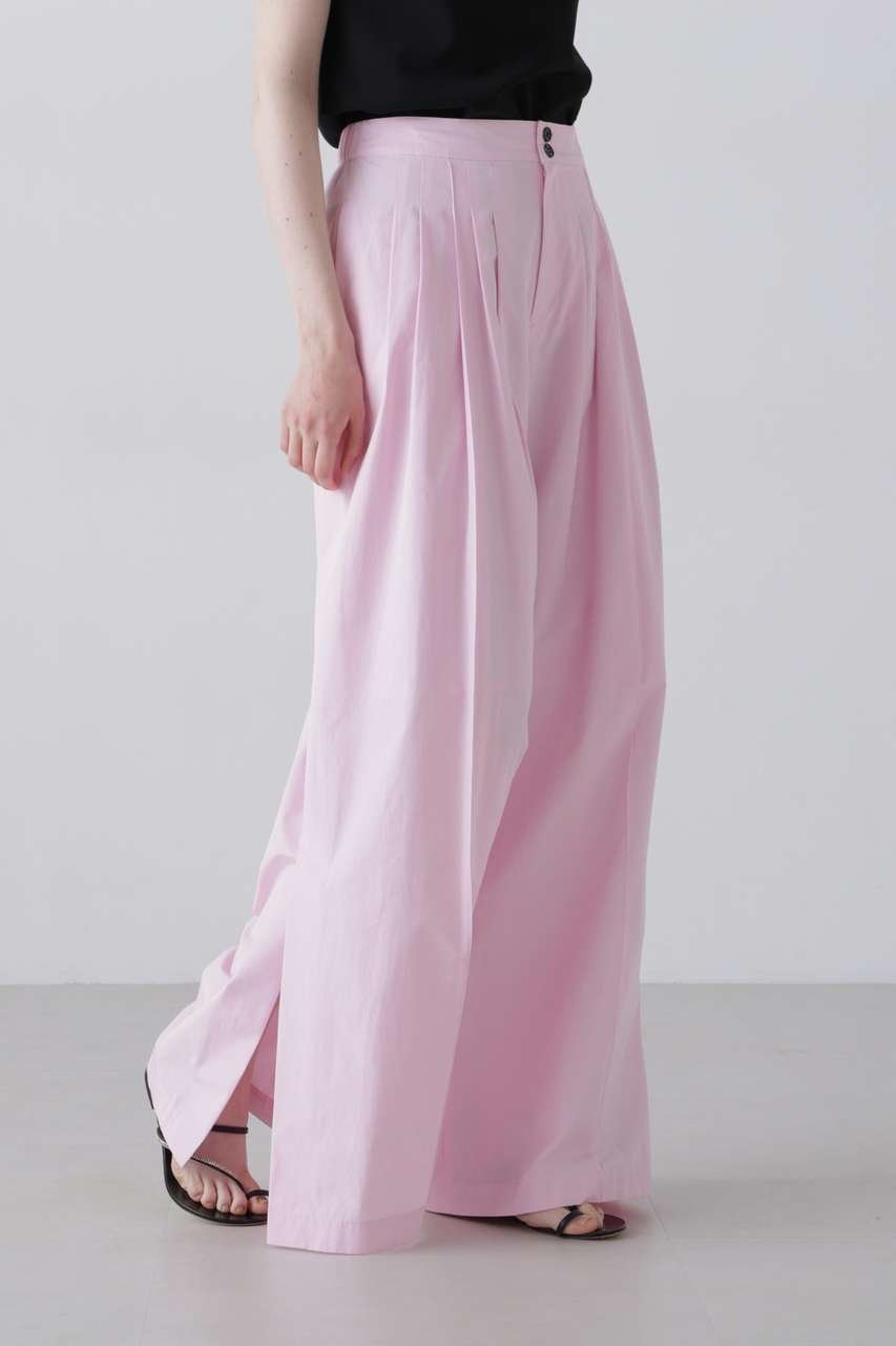 【アドーア/ADORE】のクリスピークロスパンツ 人気、トレンドファッション・服の通販 founy(ファニー) 　ファッション　Fashion　レディースファッション　Fashion for Women　パンツ　Pants & Trousers　スリット　Slit, Slit Detail　フロント　Front, Front Design　ブロード　Broadcloth, Fine Cotton　ワイド　Wide, Wide Fit　夏　Summer　新作・新入荷　New Arrivals / New In　春　Spring　S/S・春夏　SS, Spring/Summer, Warm Season　other-3|ID: prp329100004909415 ipo3291000000036776247