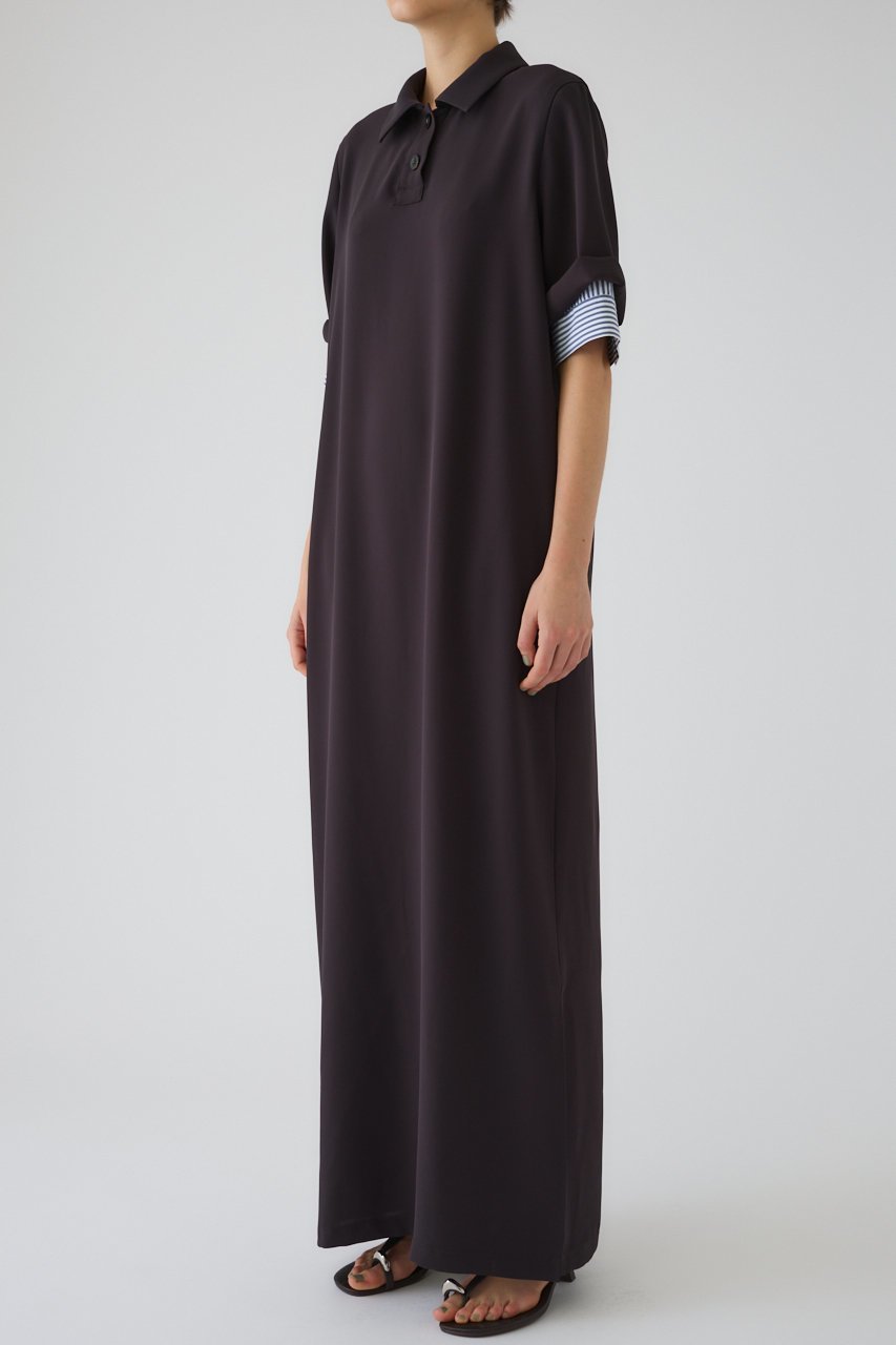 【リムアーク/RIM.ARK】のPolo design maxi OP/ワンピース 人気、トレンドファッション・服の通販 founy(ファニー) 　ファッション　Fashion　レディースファッション　Fashion for Women　ワンピース　Dresses　チュニック　Tunic Tops & Dresses　おすすめ　Recommended / Our Picks　ストライプ　Stripe, Striped Pattern　チュニック　Tunic, Long Top　ツイル　Twist, Twisted Detail　マキシ　Maxi, Full Length　ロング　Long, Long-Length　新作・新入荷　New Arrivals / New In　other-2|ID: prp329100004909426 ipo3291000000036776339