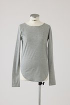 【リムアーク/RIM.ARK】のSoft touch comfy tops/トップス 人気、トレンドファッション・服の通販 founy(ファニー) ファッション Fashion レディースファッション Fashion for Women トップス・カットソー Cut & Sew Tops シャツ・ブラウス・オフィスカジュアル Elegant Blouses & Button-Ups ショート Short, Short Length スリーブ Sleeve, Long Sleeve / Short Sleeve ヘムライン Hemline, Bottom Cut ベーシック Basic, Essential 再入荷 Restock / Back in Stock thumbnail グレー|ID: prp329100004909428 ipo3291000000036776368