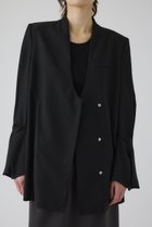 【リムアーク/RIM.ARK】のTwist sleeve light JK/ジャケット 人気、トレンドファッション・服の通販 founy(ファニー) ファッション Fashion レディースファッション Fashion for Women アウター Coat / Outerwear Collection レディースジャケット・軽アウター Jackets ジャケット Jacket, Outerwear リネン Linen, Linen Fabric 再入荷 Restock / Back in Stock 羽織 Haori, Light Jacket thumbnail ブラック|ID: prp329100004909438 ipo3291000000036776422