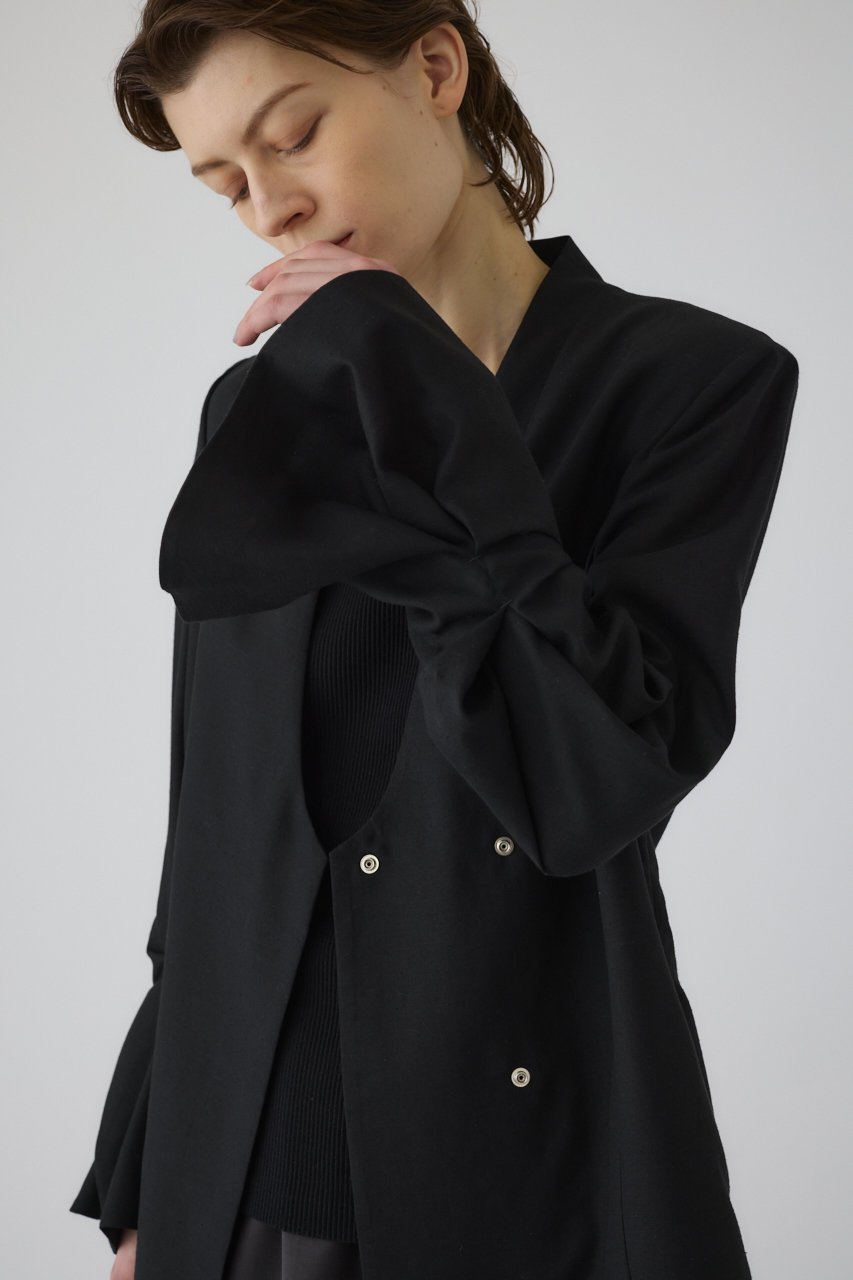 【リムアーク/RIM.ARK】のTwist sleeve light JK/ジャケット 人気、トレンドファッション・服の通販 founy(ファニー) 　ファッション　Fashion　レディースファッション　Fashion for Women　アウター　Coat / Outerwear Collection　レディースジャケット・軽アウター　Jackets　ジャケット　Jacket, Outerwear　リネン　Linen, Linen Fabric　再入荷　Restock / Back in Stock　羽織　Haori, Light Jacket　other-8|ID: prp329100004909438 ipo3291000000036776432