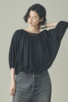 【カレンソロジー/Curensology】のソフトテンジクギャザープルオーバー 人気、トレンドファッション・服の通販 founy(ファニー) ファッション Fashion レディースファッション Fashion for Women トップス・カットソー Cut & Sew Tops シャツ・ブラウス・オフィスカジュアル Elegant Blouses & Button-Ups ロングTシャツ・Tシャツ Longline T-Shirts & Tees カジュアルプルオーバー・ニットトップス Pullovers & Knit Tops / Casual Pullovers カットソー・ベーシックTシャツ Cut-and-Sewn Tops / Stretch Tees & Basics なめらか Smooth, Silky Texture ギャザー Gathered, Ruffled シアー Sheer, See-Through スリーブ Sleeve, Long Sleeve / Short Sleeve ロング Long, Long-Length 夏 Summer 新作・新入荷 New Arrivals / New In thumbnail ブラック|ID: prp329100004909441 ipo3291000000036776446