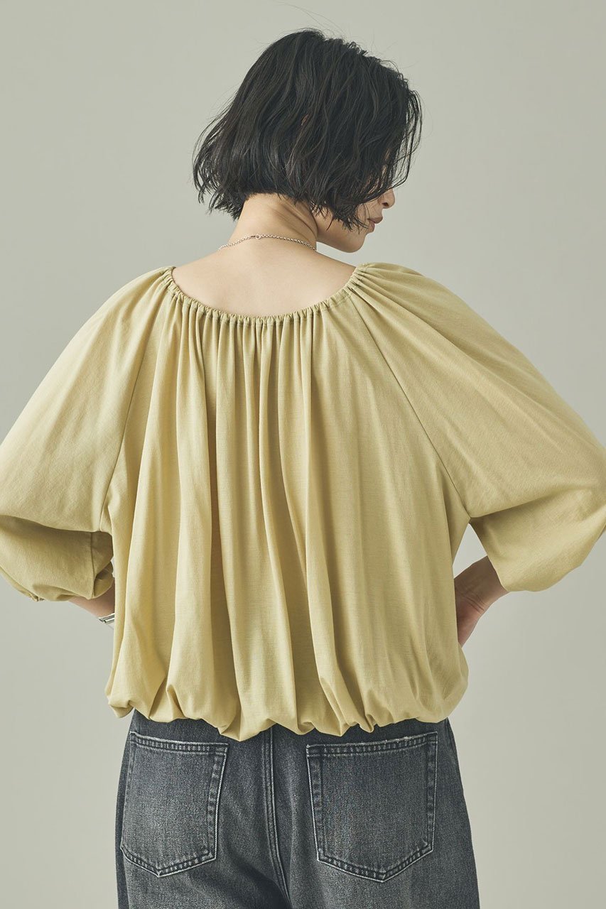 【カレンソロジー/Curensology】のソフトテンジクギャザープルオーバー 人気、トレンドファッション・服の通販 founy(ファニー) 　ファッション　Fashion　レディースファッション　Fashion for Women　トップス・カットソー　Cut & Sew Tops　シャツ・ブラウス・オフィスカジュアル　Elegant Blouses & Button-Ups　ロングTシャツ・Tシャツ　Longline T-Shirts & Tees　カジュアルプルオーバー・ニットトップス　Pullovers & Knit Tops / Casual Pullovers　カットソー・ベーシックTシャツ　Cut-and-Sewn Tops / Stretch Tees & Basics　なめらか　Smooth, Silky Texture　ギャザー　Gathered, Ruffled　シアー　Sheer, See-Through　スリーブ　Sleeve, Long Sleeve / Short Sleeve　ロング　Long, Long-Length　夏　Summer　新作・新入荷　New Arrivals / New In　other-4|ID: prp329100004909441 ipo3291000000036776451