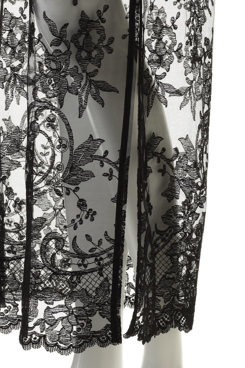 【ガリャルダガランテ/GALLARDAGALANTE】のシアーレースキャミワンピース 人気、トレンドファッション・服の通販 founy(ファニー) 　ファッション　Fashion　レディースファッション　Fashion for Women　ワンピース　Dresses　キャミソールワンピース　Camisole Dresses　チュニック　Tunic Tops & Dresses　エレガント 上品　Elegant　キャミワンピース　Cami Dress, Slip Dress　ストレート　Straight, Straight Cut　スリット　Slit, Slit Detail　チュニック　Tunic, Long Top　ノースリーブ　Sleeveless, No-Sleeve　フェミニン　Feminine, Girly　フラワー　Flower, Floral　ロング　Long, Long-Length　新作・新入荷　New Arrivals / New In　other-6|ID: prp329100004909462 ipo3291000000036776545