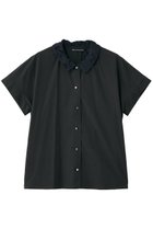 【ミズイロ インド/mizuiro ind】のwasher collar wide shirt シャツ navy|ID: prp329100004909465 ipo3291000000036776561