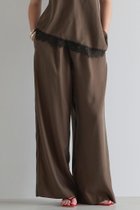 【マルティニーク/martinique】のキュプラフィブリルシャンブレーイージーパンツ(セットアップ可) ダークブラウン|ID: prp329100004909472 ipo3291000000036776622