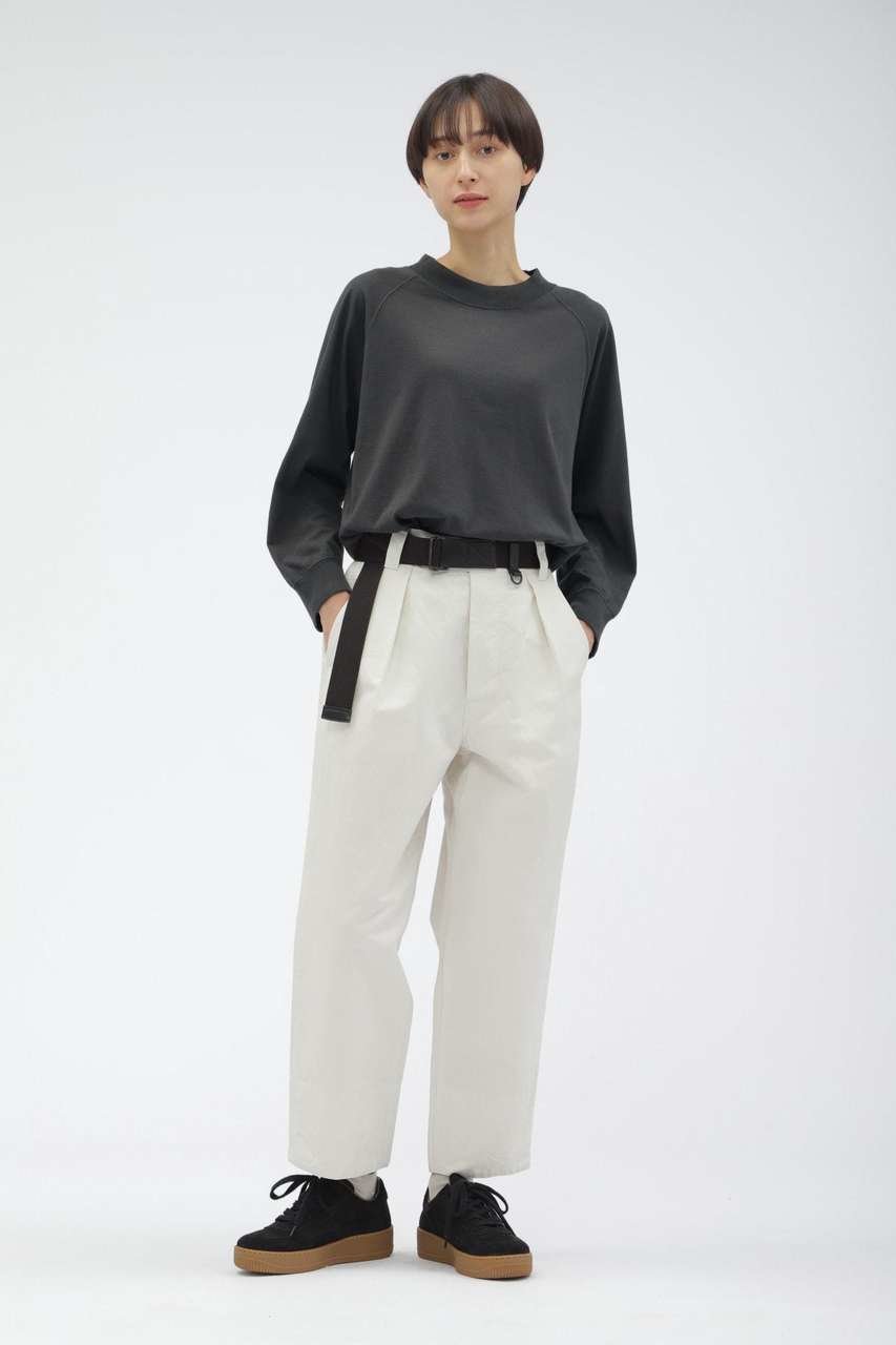 【マーガレットハウエル/MARGARET HOWELL】のUPCYCLING COTTON JERSEY 人気、トレンドファッション・服の通販 founy(ファニー) 　ファッション　Fashion　レディースファッション　Fashion for Women　トップス・カットソー　Cut & Sew Tops　シャツ・ブラウス・オフィスカジュアル　Elegant Blouses & Button-Ups　ロングTシャツ・Tシャツ　Longline T-Shirts & Tees　カットソー・ベーシックTシャツ　Cut-and-Sewn Tops / Stretch Tees & Basics　スリーブ　Sleeve, Long Sleeve / Short Sleeve　モックネック　Mock Neck, Short Turtleneck　リラックス　Relax, Relaxed Fit　ロング　Long, Long-Length　other-2|ID: prp329100004909474 ipo3291000000036776641
