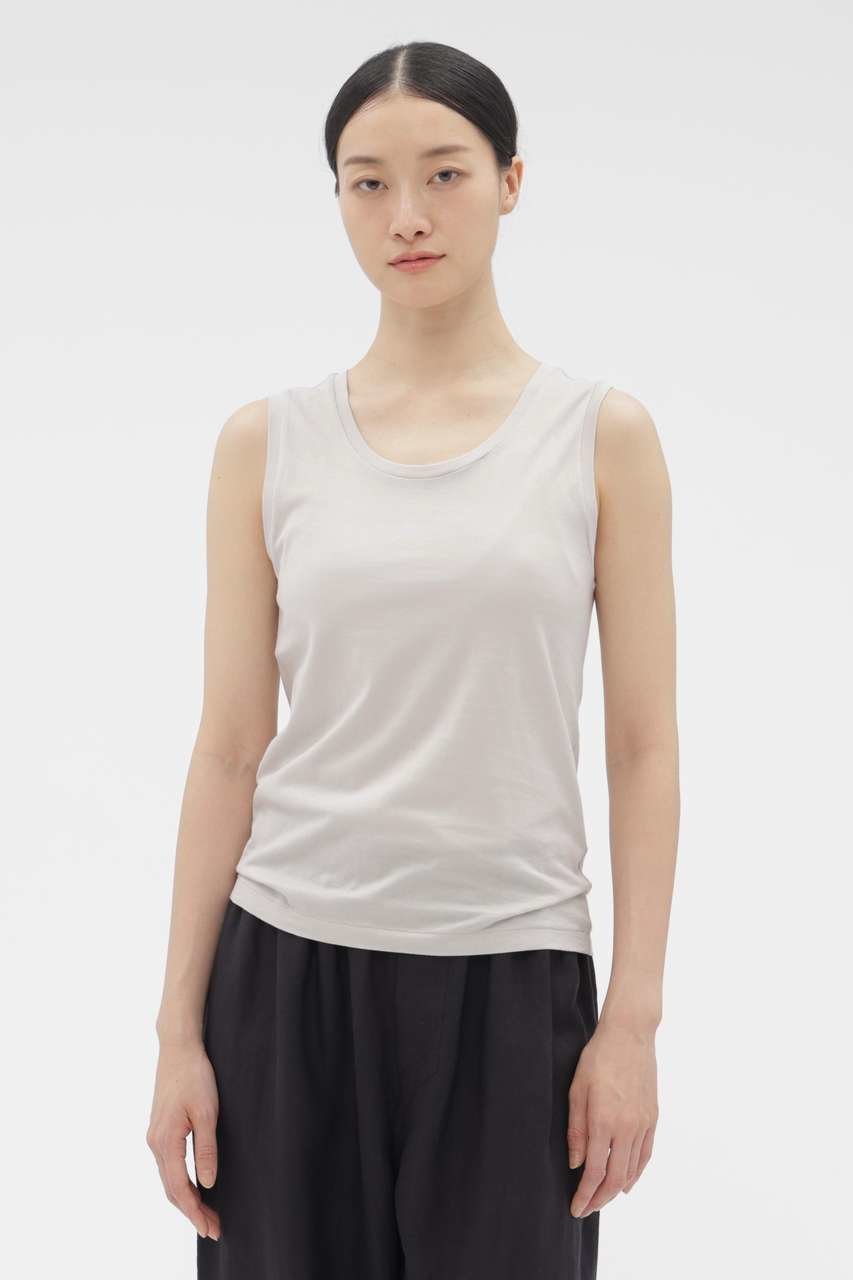【マーガレットハウエル/MARGARET HOWELL】のSUPERFINE COTTON JERSEY TOP 人気、トレンドファッション・服の通販 founy(ファニー) 　ファッション　Fashion　レディースファッション　Fashion for Women　トップス・カットソー　Cut & Sew Tops　キャミソール&ノースリーブ　Camisoles & Sleeveless Tops　シャツ・ブラウス・オフィスカジュアル　Elegant Blouses & Button-Ups　ロングTシャツ・Tシャツ　Longline T-Shirts & Tees　カットソー・ベーシックTシャツ　Cut-and-Sewn Tops / Stretch Tees & Basics　なめらか　Smooth, Silky Texture　インナー　Innerwear　キャミソール　Camisole, Spaghetti Strap Top　タンク　Tank Top, Sleeveless Top　 other-1|ID: prp329100004909477 ipo3291000000036776664