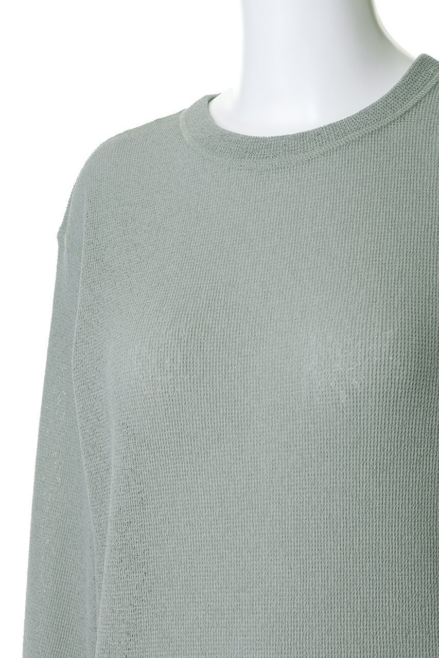 【スタニングルアー/STUNNING LURE】のバブルワッフルロンT 人気、トレンドファッション・服の通販 founy(ファニー) 　ファッション　Fashion　レディースファッション　Fashion for Women　トップス・カットソー　Cut & Sew Tops　シャツ・ブラウス・オフィスカジュアル　Elegant Blouses & Button-Ups　ロングTシャツ・Tシャツ　Longline T-Shirts & Tees　カットソー・ベーシックTシャツ　Cut-and-Sewn Tops / Stretch Tees & Basics　スリーブ　Sleeve, Long Sleeve / Short Sleeve　デニム　Denim, Jeans Material　ロング　Long, Long-Length　ワッフル　Waffle, Waffle Knit　other-5|ID: prp329100004909481 ipo3291000000036776700