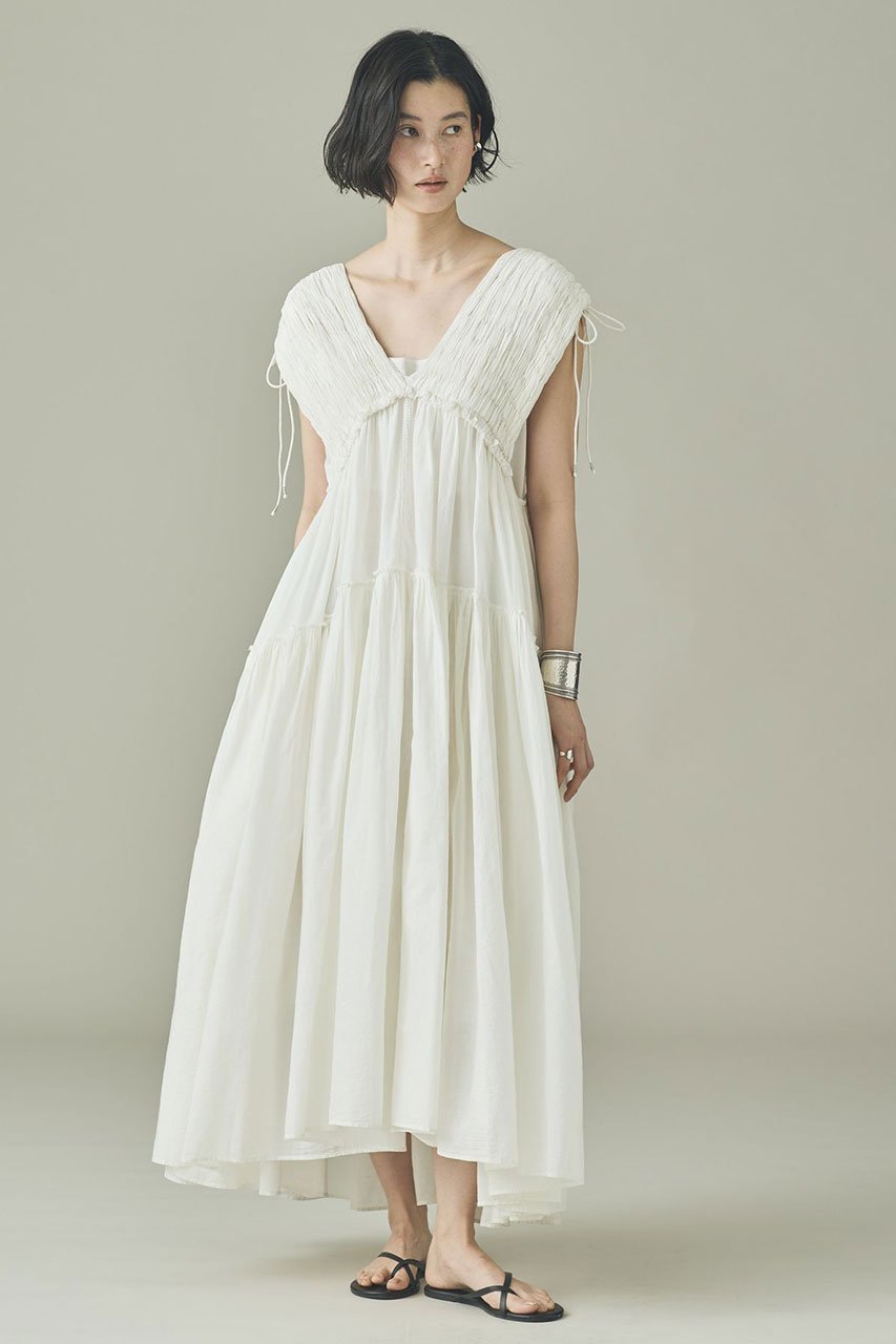 【カレンソロジー/Curensology】のハンドスモッキングワンピース 人気、トレンドファッション・服の通販 founy(ファニー) 　ファッション　Fashion　レディースファッション　Fashion for Women　ワンピース　Dresses　チュニック　Tunic Tops & Dresses　おすすめ　Recommended / Our Picks　なめらか　Smooth, Silky Texture　インナー　Innerwear　チュニック　Tunic, Long Top　デニム　Denim, Jeans Material　ハンド　Hand, Handmade　リラックス　Relax, Relaxed Fit　ロング　Long, Long-Length　新作・新入荷　New Arrivals / New In　other-2|ID: prp329100004909484 ipo3291000000036776718