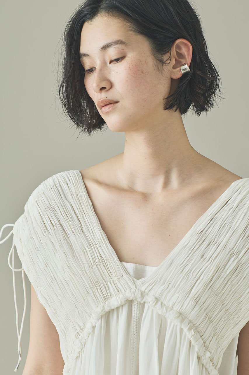 【カレンソロジー/Curensology】のハンドスモッキングワンピース 人気、トレンドファッション・服の通販 founy(ファニー) 　ファッション　Fashion　レディースファッション　Fashion for Women　ワンピース　Dresses　チュニック　Tunic Tops & Dresses　おすすめ　Recommended / Our Picks　なめらか　Smooth, Silky Texture　インナー　Innerwear　チュニック　Tunic, Long Top　デニム　Denim, Jeans Material　ハンド　Hand, Handmade　リラックス　Relax, Relaxed Fit　ロング　Long, Long-Length　新作・新入荷　New Arrivals / New In　other-5|ID: prp329100004909484 ipo3291000000036776721