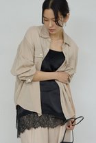 【ガリャルダガランテ/GALLARDAGALANTE】のシアーデニムシャツ 人気、トレンドファッション・服の通販 founy(ファニー) ファッション Fashion レディースファッション Fashion for Women トップス・カットソー Cut & Sew Tops シャツ・ブラウス・オフィスカジュアル Elegant Blouses & Button-Ups ウォッシュ Washed Finish スリーブ Sleeve, Long Sleeve / Short Sleeve セットアップ Set-Up, Coordinated Outfit ロング Long, Long-Length 新作・新入荷 New Arrivals / New In thumbnail ベージュ|ID: prp329100004909490 ipo3291000000036776769