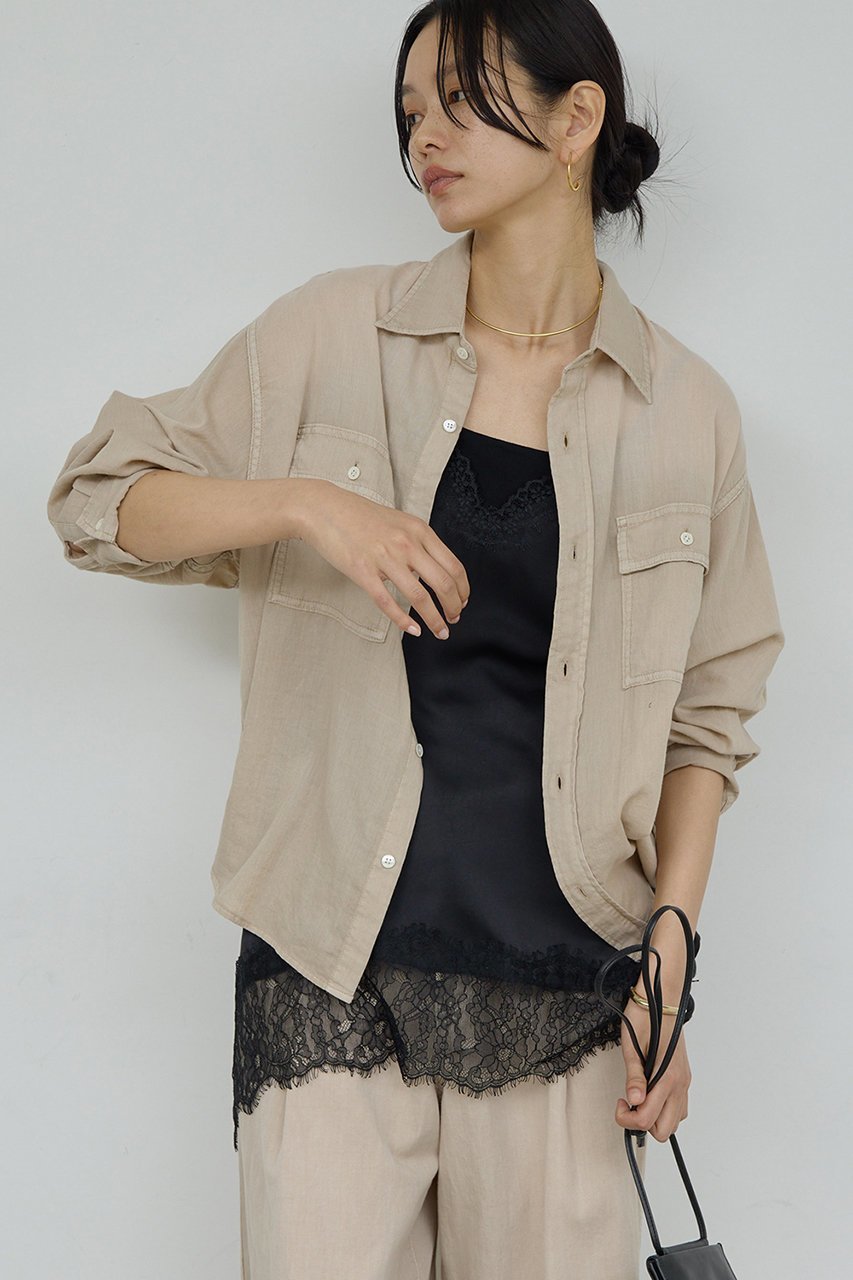 【ガリャルダガランテ/GALLARDAGALANTE】のシアーデニムシャツ 人気、トレンドファッション・服の通販 founy(ファニー) 　ファッション　Fashion　レディースファッション　Fashion for Women　トップス・カットソー　Cut & Sew Tops　シャツ・ブラウス・オフィスカジュアル　Elegant Blouses & Button-Ups　ウォッシュ　Washed Finish　スリーブ　Sleeve, Long Sleeve / Short Sleeve　セットアップ　Set-Up, Coordinated Outfit　ロング　Long, Long-Length　新作・新入荷　New Arrivals / New In　other-5|ID: prp329100004909490 ipo3291000000036813676