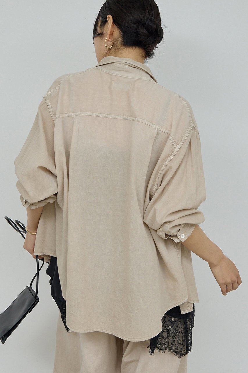 【ガリャルダガランテ/GALLARDAGALANTE】のシアーデニムシャツ 人気、トレンドファッション・服の通販 founy(ファニー) 　ファッション　Fashion　レディースファッション　Fashion for Women　トップス・カットソー　Cut & Sew Tops　シャツ・ブラウス・オフィスカジュアル　Elegant Blouses & Button-Ups　ウォッシュ　Washed Finish　スリーブ　Sleeve, Long Sleeve / Short Sleeve　セットアップ　Set-Up, Coordinated Outfit　ロング　Long, Long-Length　新作・新入荷　New Arrivals / New In　other-7|ID: prp329100004909490 ipo3291000000036813682