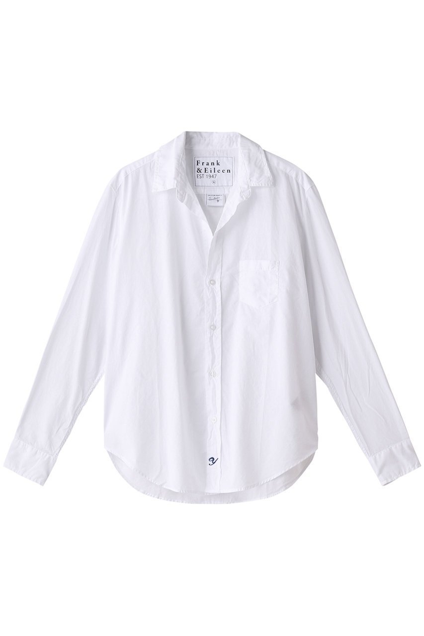 【フランク&アイリーン/Frank&Eileen】の【受注生産】【カスタム刺しゅう】EILEEN コアイタリアンライトポプリン シャツ 人気、トレンドファッション・服の通販 founy(ファニー) 　ファッション　Fashion　レディースファッション　Fashion for Women　トップス・カットソー　Cut & Sew Tops　シャツ・ブラウス・オフィスカジュアル　Elegant Blouses & Button-Ups　スリーブ　Sleeve, Long Sleeve / Short Sleeve　ベーシック　Basic, Essential　ロング　Long, Long-Length　ワンポイント　One Point, Statement Accent　人気　Popular, Best Seller　定番　Standard, Basic Item　新作・新入荷　New Arrivals / New In　 other-1|ID: prp329100004909497 ipo3291000000036776829