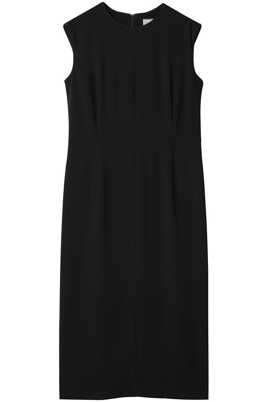 【ベイジ,/BEIGE,】のCINDY(シンディ)/クルーネックノースリーブワンピース インテリア・キッズ・メンズ・レディースファッション・服の通販 founy(ファニー) 　ファッション　Fashion　レディースファッション　Fashion for Women　ワンピース　Dresses　チュニック　Tunic Tops & Dresses　オケージョン　Occasion Wear　ジャケット　Jacket, Outerwear　センター　Center, Center Line　チュニック　Tunic, Long Top　パイピング　Piping, Trim Design　ファブリック　Fabric, Textile　ロング　Long, Long-Length　エレガント 上品　Elegant　Black x Black|ID: prp329100004909519 ipo3291000000036777216