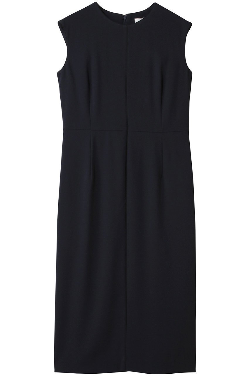 【ベイジ,/BEIGE,】のCINDY(シンディ)/クルーネックノースリーブワンピース インテリア・キッズ・メンズ・レディースファッション・服の通販 founy(ファニー) 　ファッション　Fashion　レディースファッション　Fashion for Women　ワンピース　Dresses　チュニック　Tunic Tops & Dresses　オケージョン　Occasion Wear　ジャケット　Jacket, Outerwear　センター　Center, Center Line　チュニック　Tunic, Long Top　パイピング　Piping, Trim Design　ファブリック　Fabric, Textile　ロング　Long, Long-Length　エレガント 上品　Elegant　Navy x Black|ID: prp329100004909519 ipo3291000000036777218