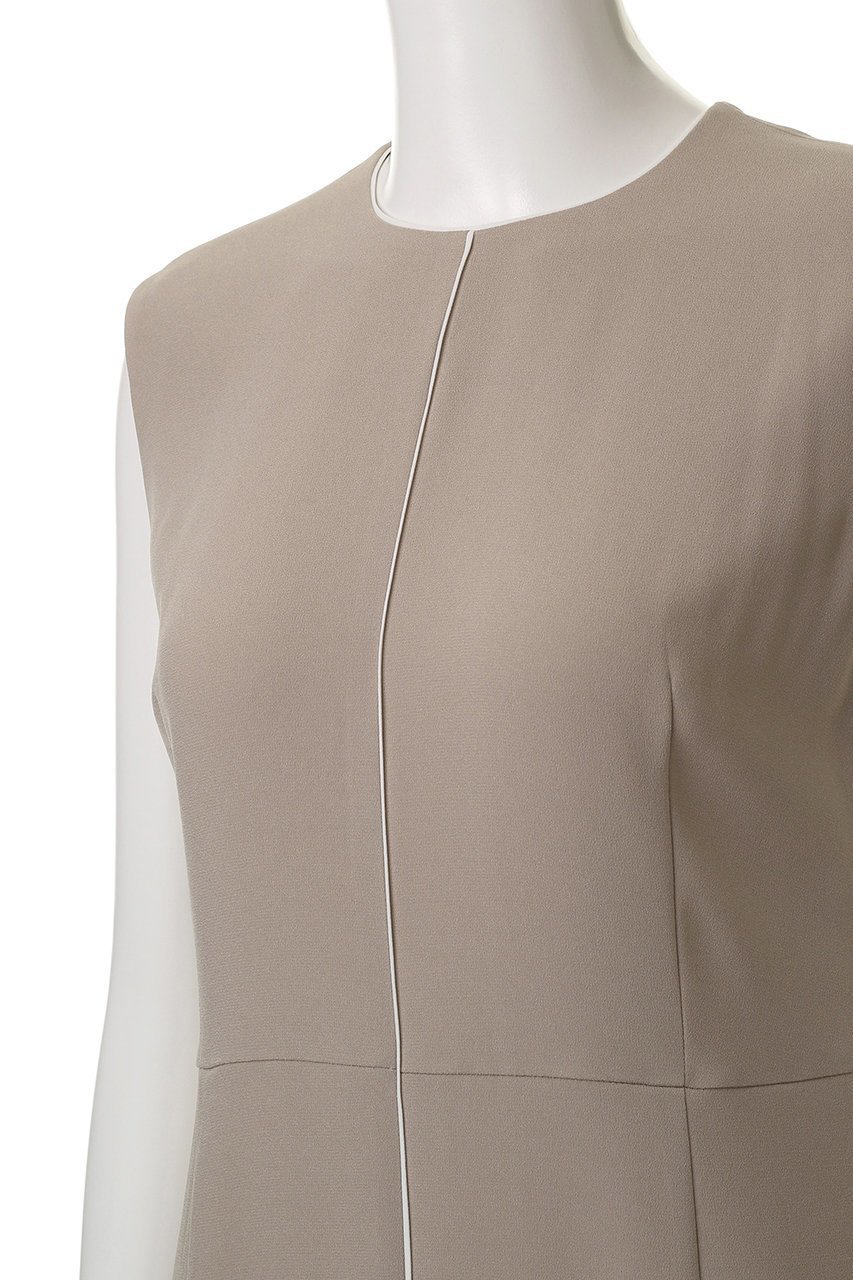 【ベイジ,/BEIGE,】のCINDY(シンディ)/クルーネックノースリーブワンピース 人気、トレンドファッション・服の通販 founy(ファニー) 　ファッション　Fashion　レディースファッション　Fashion for Women　ワンピース　Dresses　チュニック　Tunic Tops & Dresses　オケージョン　Occasion Wear　ジャケット　Jacket, Outerwear　センター　Center, Center Line　チュニック　Tunic, Long Top　パイピング　Piping, Trim Design　ファブリック　Fabric, Textile　ロング　Long, Long-Length　エレガント 上品　Elegant　other-5|ID: prp329100004909519 ipo3291000000036777222