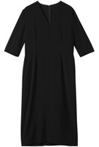【ベイジ,/BEIGE,】のCINDY(シンディ)/Vネックハーフスリーブワンピース Black x Black|ID: prp329100004909520 ipo3291000000036777227