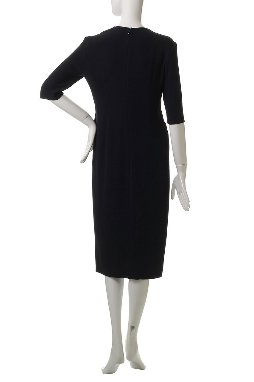 【ベイジ,/BEIGE,】のCINDY(シンディ)/Vネックハーフスリーブワンピース 人気、トレンドファッション・服の通販 founy(ファニー) 　ファッション　Fashion　レディースファッション　Fashion for Women　ワンピース　Dresses　チュニック　Tunic Tops & Dresses　オケージョン　Occasion Wear　シェイプ　Shape, Slim Fit　ジャケット　Jacket, Outerwear　セレモニー　Ceremony　チュニック　Tunic, Long Top　ロング　Long, Long-Length　other-4|ID: prp329100004909520 ipo3291000000036777232