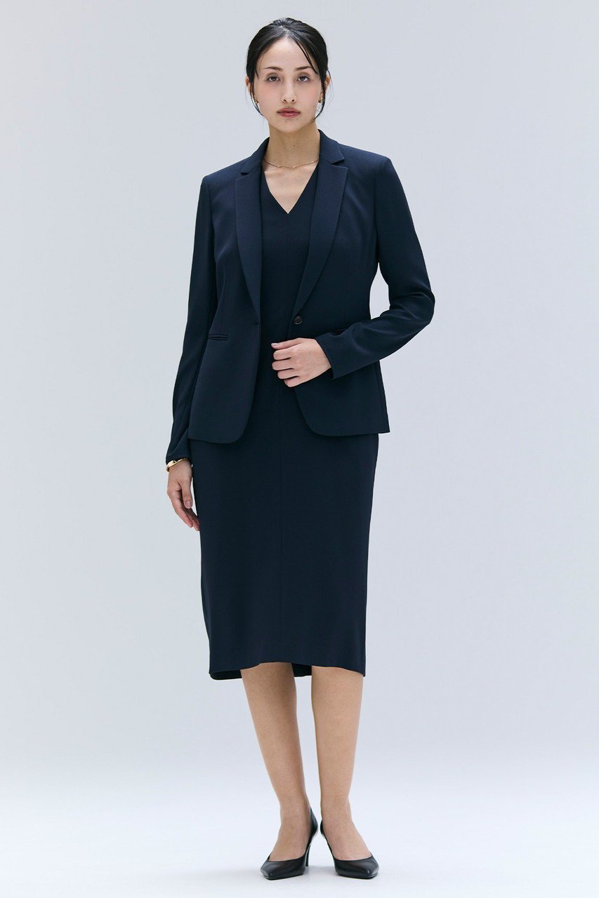 【ベイジ,/BEIGE,】のCINDY(シンディ)/Vネックハーフスリーブワンピース 人気、トレンドファッション・服の通販 founy(ファニー) 　ファッション　Fashion　レディースファッション　Fashion for Women　ワンピース　Dresses　チュニック　Tunic Tops & Dresses　オケージョン　Occasion Wear　シェイプ　Shape, Slim Fit　ジャケット　Jacket, Outerwear　セレモニー　Ceremony　チュニック　Tunic, Long Top　ロング　Long, Long-Length　other-6|ID: prp329100004909520 ipo3291000000036777234